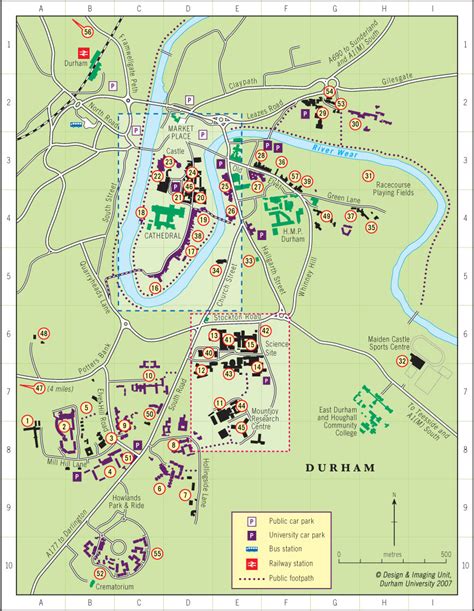 Durham Tourist Map Durham Mappery