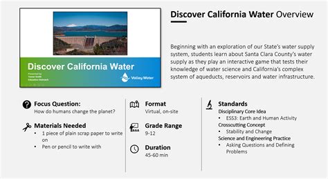 Discover California Water Santa Clara Valley Water