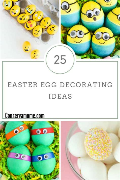 All you need to do is use crayons to draw on these diy speckled eggs are really just that easy to make. ConservaMom - 25 Easter Egg Decorating Ideas - ConservaMom