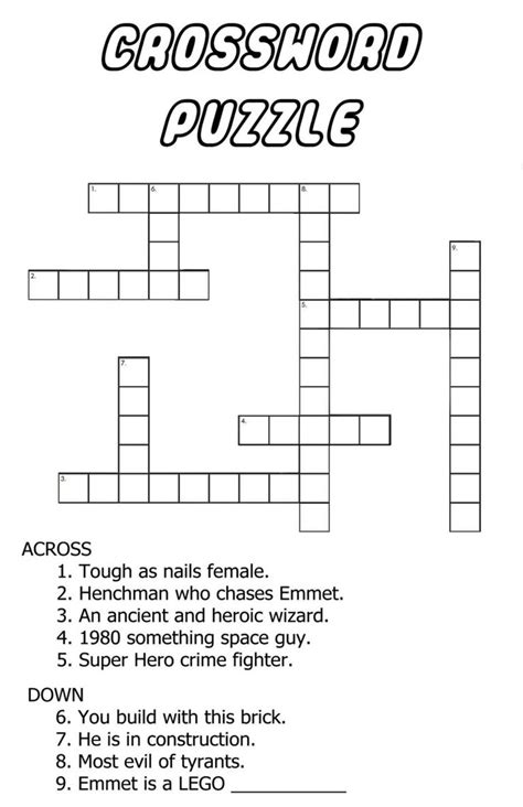 Listed below are links to get your printable crossword puzzles. Very Easy Crossword Puzzles for Kids | Phiếu bài tập