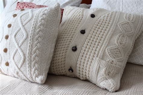 DIY Upcycled Sweater Pillow Case Maiden Jane