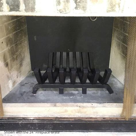 24 Fireplace Grate 125 Thick Steel Rungs Heavy Duty Elevated Log
