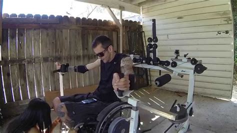 C5 C6 Quadriplegic Showing My Workout Part 1 Uppertone Youtube