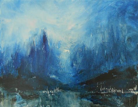 Dreaming Dreams Blue Painting By Jane See