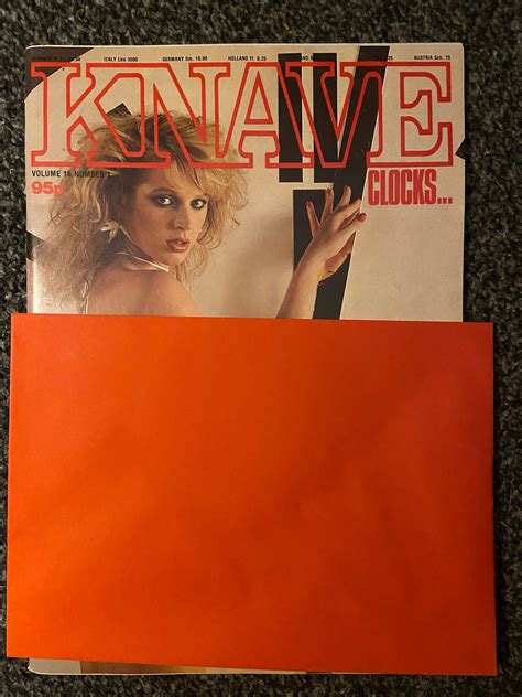 Knave Vol No Vintage Adult Glamour Magazine Paul Raymond Etsy Uk