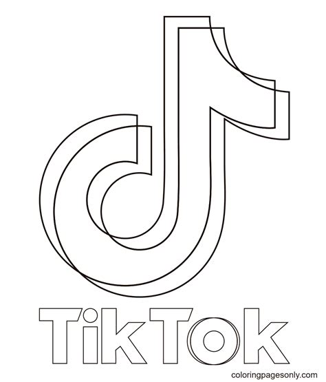 Tiktok Coloring Pages Free Printable Coloring Pages For Kids Images