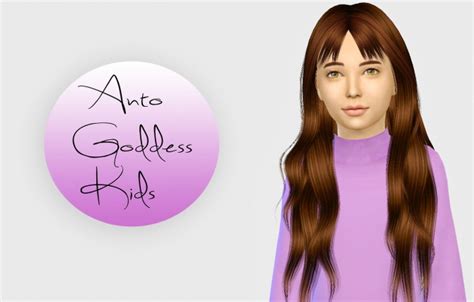 Anto Goddess Hair Kids Version The Sims 4 Catalog