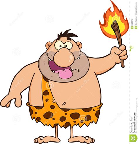 Check spelling or type a new query. Happy Caveman Cartoon Character Holding Up A Fiery Torch ...