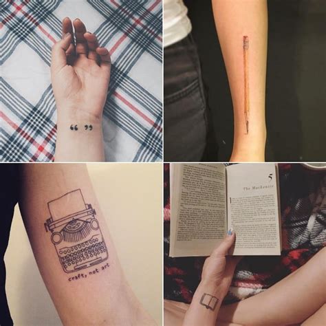 Inspiring Tattoos For Prolific Writers Writing Tattoos Tattoos