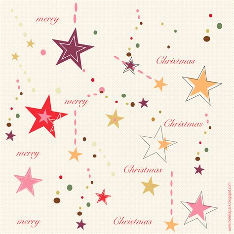 Free Digital Christmas Scrapbooking Paper In Star Pop Design