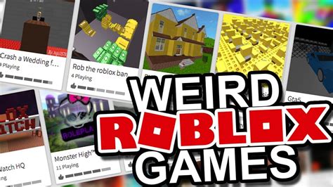 Playing Weird Roblox Games Youtube