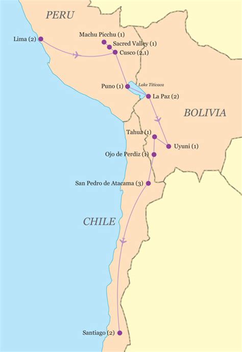 The peru, bolivia & chile trip is an adventure tour that takes 15 days. Best of Peru, Bolivia, Chile - Travel Just 4U