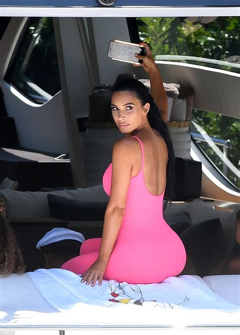 Kim Kardashian Flaunts Her Hourglass Figure In Sexy Playsuit As She