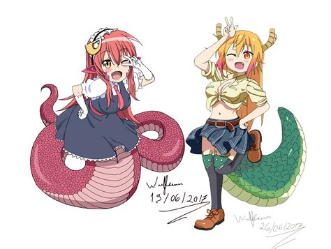 lamia monster girl anime tooru maidragon miia monster girl anime monster girls