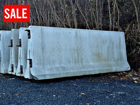 4'x12' Concrete Jersey Barrier | Used Jersey Barrier for Sale
