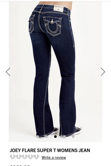 True Religion Joey Flare Super T Jeans Womens Fashion Bottoms Jeans