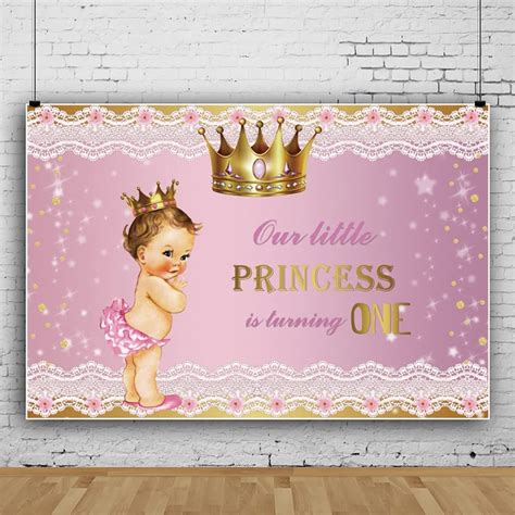 8x6ft Pink Birthday Backdrop Little Princess Birthday Background Our