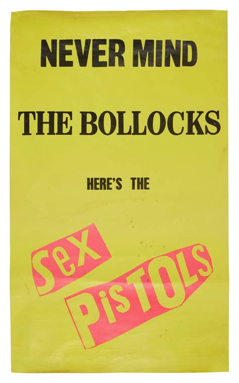 Sex Pistols Jamie Reid — Never Mind The Bollocks Promotional Poster For The Release Of The