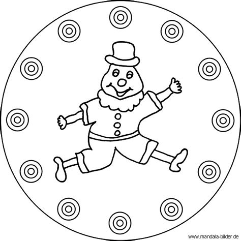 Ausmalbilder fasching mandala ausmalbild mandalas mandala verkleiden kostenlos. Mandala Clown - Gratis Malvorlage für Kinder
