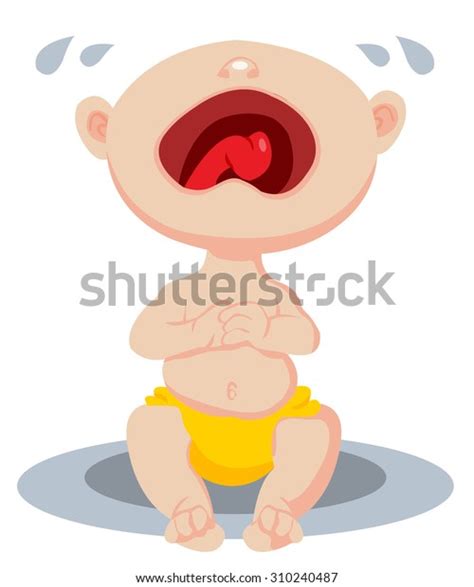 Crying Baby Screams Stock Vector Royalty Free 310240487 Shutterstock