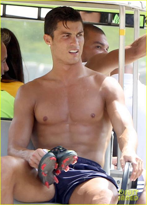 cristiano ronaldo shirtless after practice photo 2698423 cristiano ronaldo irina shayk