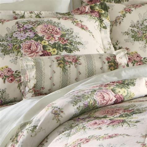 Cottage Rose Comforter Set Window Treatments Pillow And Shower