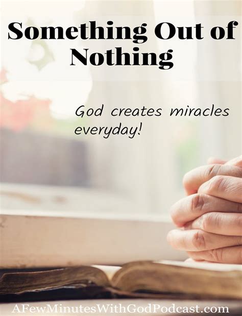 Something Out Of Nothing Ultimate Christian Podcast Radio Network
