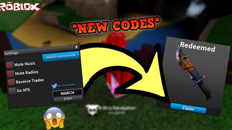New March 2019 Roblox Assassin Code Gives Any Random Knife Roblox