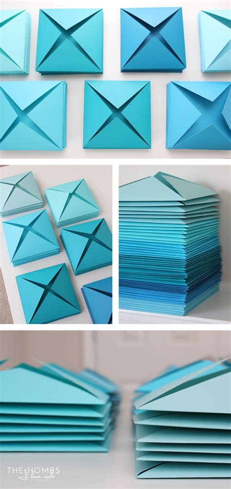 Renter Friendly 3d Paper Wall Art Tips Origami Wall Art