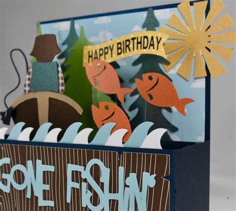 My parents have told us about it for years and my dad remembers your dad standing at the door. 3D Fishing Birthday Card | Etsy | Fishing birthday cards, Fishing birthday, Birthday cards