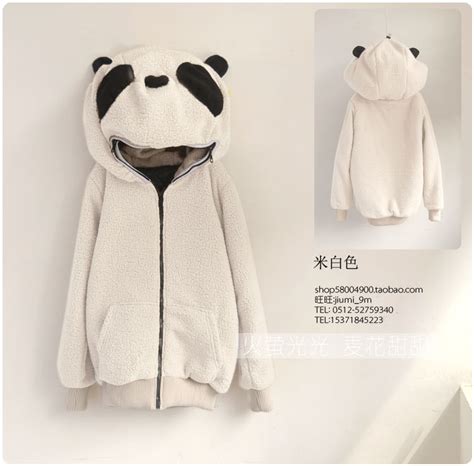Kawaii Clothing Chaqueta Panda Panda Hoodie Wh137 Online Store