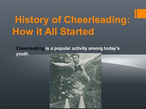 Cheerleading History How It All Started