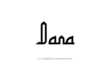 Dana Name Tattoo Designs