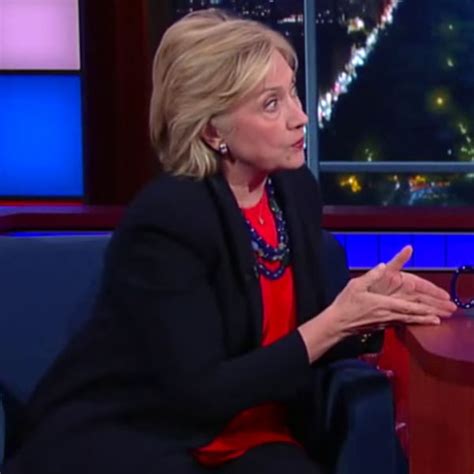 Hillary Clinton Gets Flirty With Stephen Colbert E Online