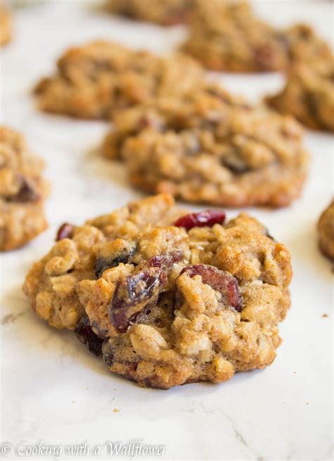 Chewy Cranberry Oatmeal Cookies Cooking With A Wallflower