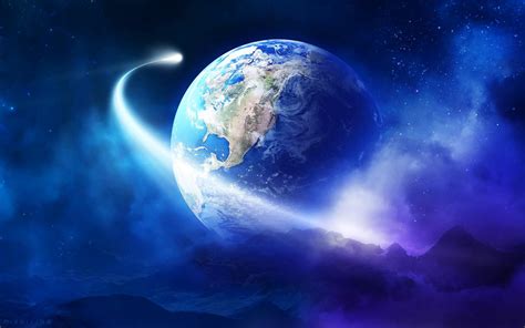 Earth From Space Wallpaper Hd Background Wallpaper