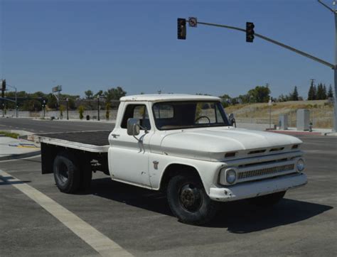Chevrolet C 10 Truck 1964 White For Sale Shorty Flatbed Dually Vtg