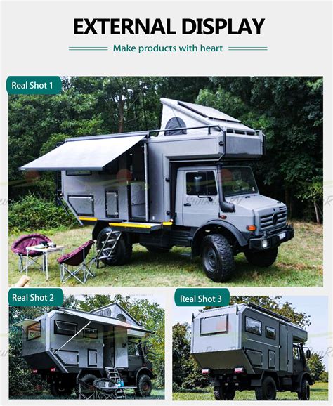 Fiberglass Pop Up Adventure Camper 4x4 Off Road Pickup Truck Camper