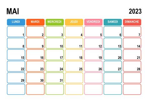 Mai 2023 Calendrier Imprimable Calendrier Gratuit Images