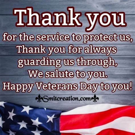 Veterans Day Thank You Card