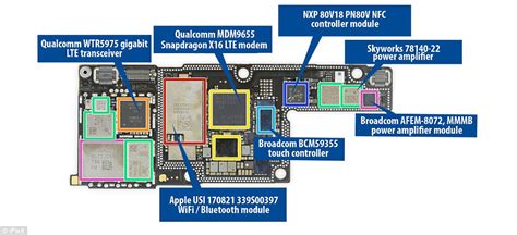 Iphone 6 all schematic diagram 100 working jumper. Inside the iPhone X: First teardown reveals two batteries | Daily Mail Online