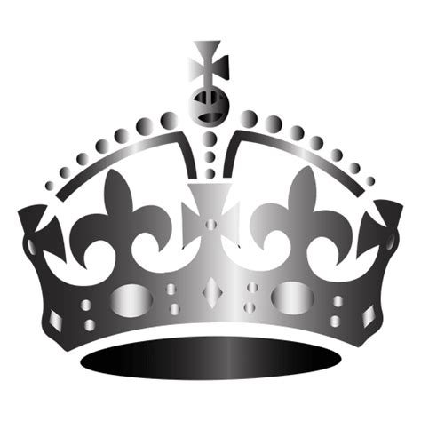 Keep Calm And Carry On Crown Decal Clip Art Silver Crown Png Download