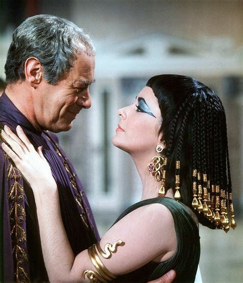 oldhollywood mylove “ elizabeth taylor as cleopatra rex harrison as julius caesar