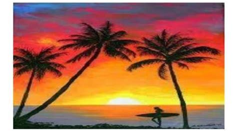 Activity 3 This Painting Below Is Tropical Sunset Surfer By Amy