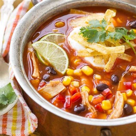 Quick And Easy Chicken Taco Soup
