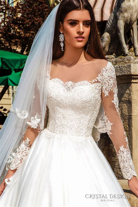 Glamaker lace up back bardot bodycon dress. Crystal Design 2016 Wedding Dresses | Wedding Inspirasi