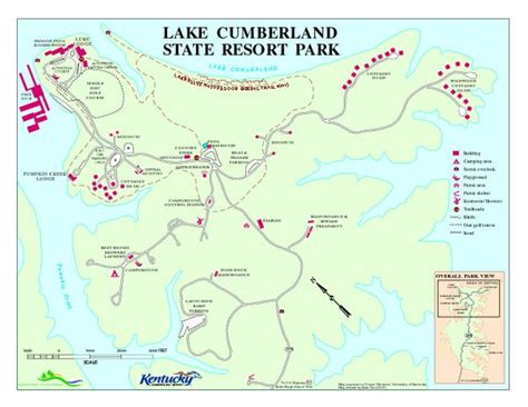 Lake Cumberland State Resort Park Map Hiking Trip Lake Cumberland