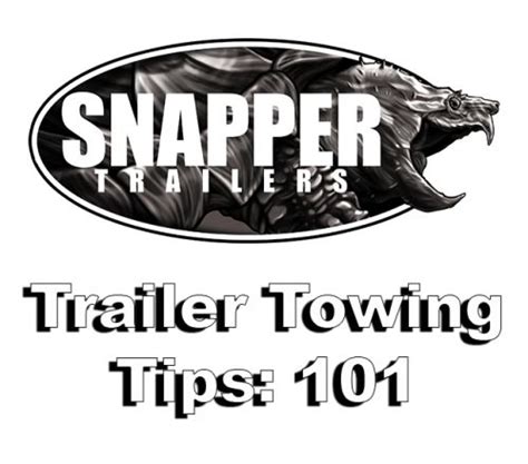 Towing a trailer requires more skill from you as a driver, and puts more strain on your car. Trailer Towing Tips: 101 | Snapper Trailers