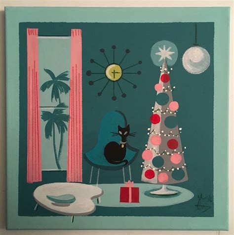 Jump to navigation jump to search. El gato gomez painting retro mid century modern christmas ...