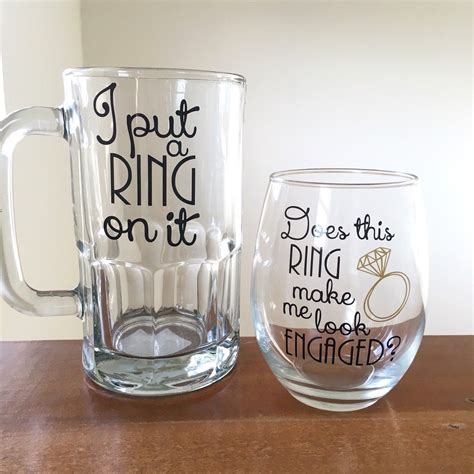 We did not find results for: Couples engagement gift I put a ring on it beer mug does ...